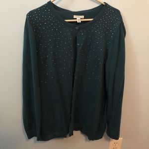 🔴Croft & Barrow button down cardigan size 1X